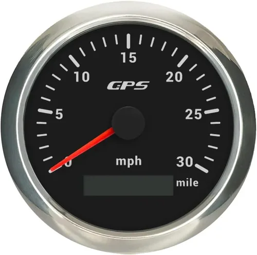 Miniatura 23 de ELING Velocímetro GPS de 3.346 in 0-200 MPH Kit de medidor de velocidad para coche, camión, motocicleta con 7 retroiluminaciones 12 V 24 V