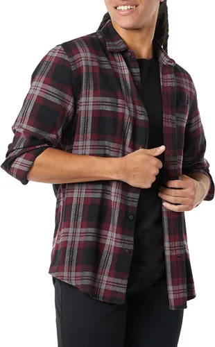 Tienda Essentials Camisa de franela de manga larga para hombre (disponible en tallas grandes y altas)