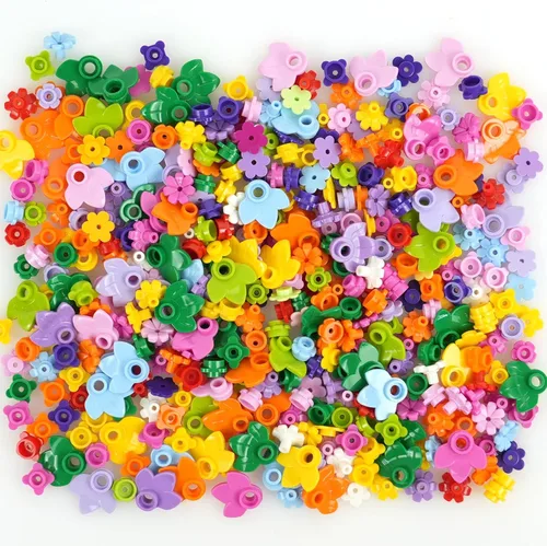 Miniatura 11 de BroTex Plantas Accesorios de Árbol Selva – Partes Botánicas Ladrillos Flor Hoja Bosque Flor Plantas Piezas Juego de Bloques de Construcción