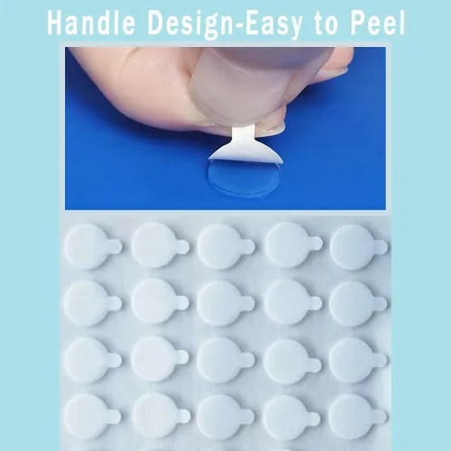 Miniatura 3 de Puntos de Pegamento Adhesivo Fáciles de Despegar, Masilla Transparente para Museo, Gel Adhesivo de Doble Cara, Pegamento Adhesivo para Montaje