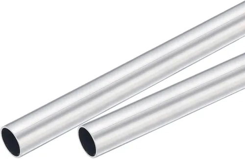 Miniatura 45 de uxcell Tubo redondo de aluminio 6063 0.157 in OD 0.118 in diámetro interior 11.811 in longitud tubería