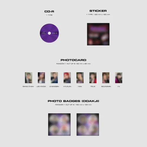 Miniatura 4 de STRAY KIDS - Mini Album [ODDINARY] (Jewel Case Ver./Random) Jewel Case + Photobook + CD-R + Photocard + Photo Badges(Ddakji) + Sticker