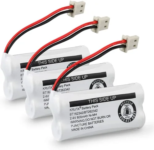 Baterías para teléfono inalámbrico BT162342, BT262342 compatible con BT183342, BT283342, BT166342, BT266342, VTech CS6114, CS6419, CS6719 at&T