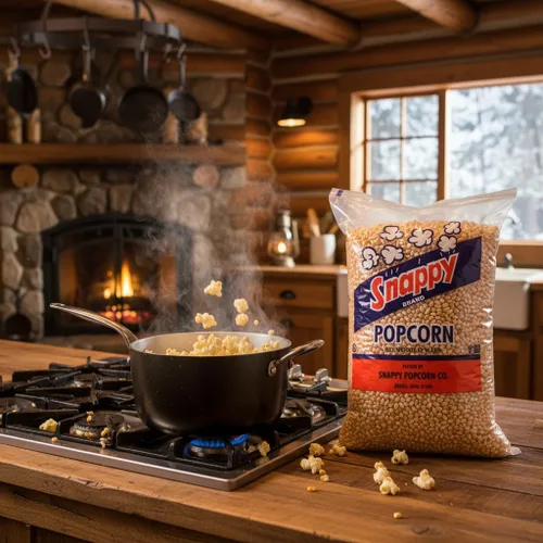 Miniatura 5 de Snappy Granos de palomitas de maíz amarillos para reventar, grano entero sin OMG, funciona en máquinas, máquinas de aire y estufas, bolsa a granel