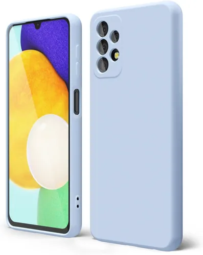 Miniatura 95 de oakxco Funda para teléfono Samsung Galaxy A12 con agarre de silicona líquida, linda delgada fina suave cubierta de gel de goma TPU lisa para mujeres