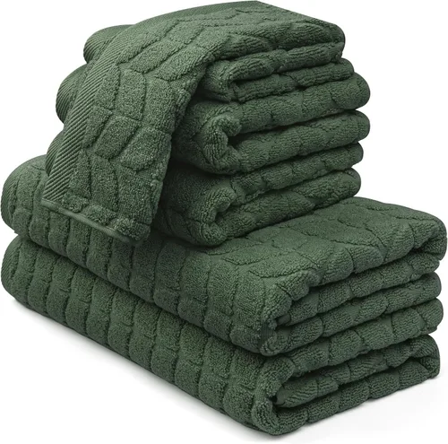 Miniatura 21 de Alusa Home Toallas de baño de lujo ultrasuaves y elegantes de 700 GSM, paquete de 2, extra grandes de 35 x 70 pulgadas, 100% algodón de fibra larga
