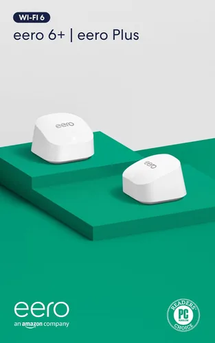 Miniatura 11 de Router wifi de malla Amazon eero 6+ con 1 mes gratis de eero Plus (se renueva automáticamente). Cobertura de hasta 1500 pies², conecta más de 75