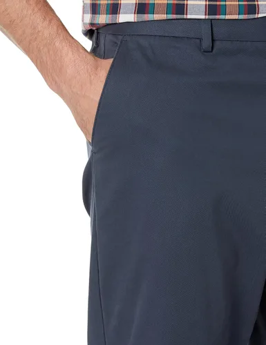 Miniatura 3 de Amazon Essentials - Pantalón chino para hombre de corte recto, resistente a las arrugas, con parte delantera lisa Azul Marino