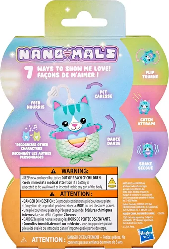 Miniatura 11 de Nano-MALS Pawtricia The Blue Kitty, gato electrónico, más de 70 respuestas, relleno de cesta de Pascua, juguetes interactivos para niñas y niños a