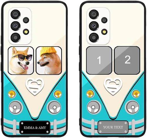 Miniatura 201 de Funda de teléfono personalizada para Samsung Galaxy S22+ / S22 Plus 5G, funda de TPU suave de vidrio templado antiarañazos personalizada con foto