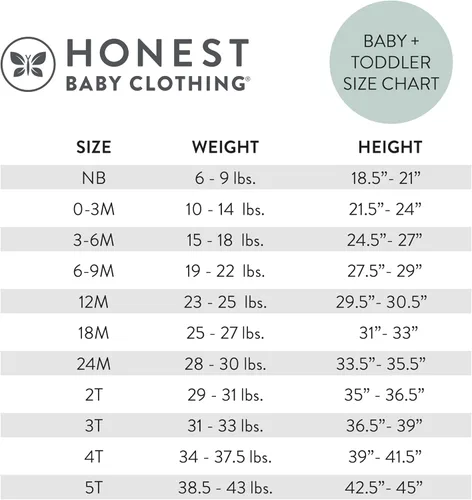 Miniatura 5 de HonestBaby Paquete múltiple de 2 piezas de pijamas de pijama 100% algodón orgánico para bebés y niñas pequeñas