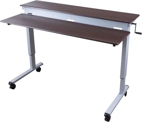 Miniatura 10 de DESK STORE - Escritorio para computadora ajustable para estar sentado o parado