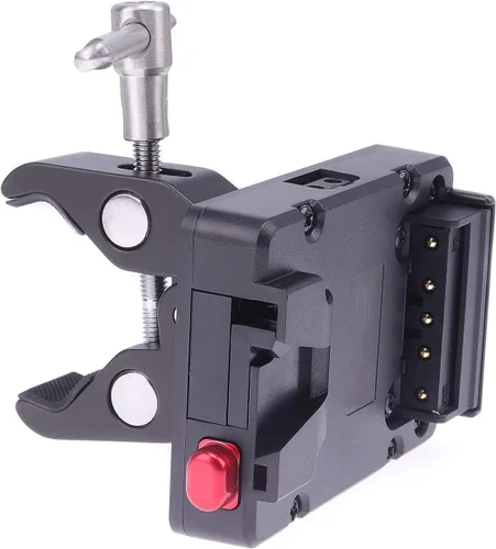 Miniatura 7 de FocusFoto Adaptador de placa de fuente de alimentación de batería Mini Nano V-Lock V-Lock de tamaño bolsillo con D-tap y Super Clamp
