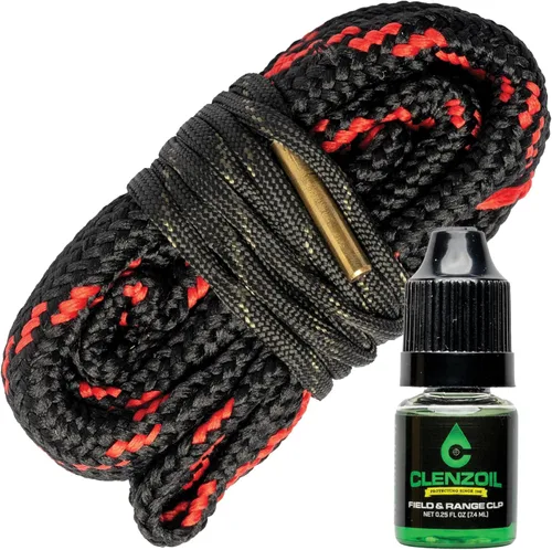 Miniatura 20 de CLENZOIL Field & Range Cobra Bore Cleaner Gun Barrel Cleaning Tool Brass Brush Embedded in Cotton Bore Rope