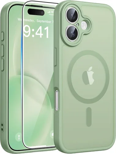 Miniatura 14 de FNTCASE - Funda para iPhone 16 Pro: magnética, mate, translúcida, de grado militar, protectora contra caídas, resistente, fina, duradera y a prueba