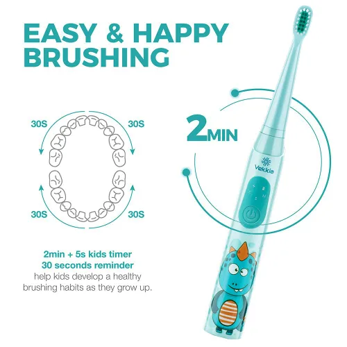 Miniatura 4 de Vekkia - Cepillos de dientes eléctricos para niños Azul