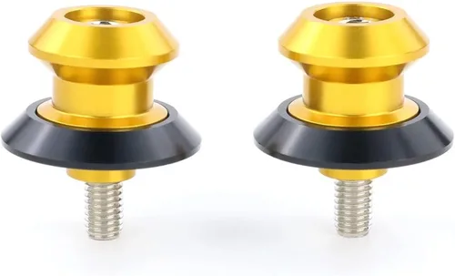 Miniatura 5 de Xitomer 1 par de carretes de brazo oscilante para motocicleta M8 X1.25/tornillo de soporte de brazo oscilante, apto para GSX-R600/750/1000, SV, Oro