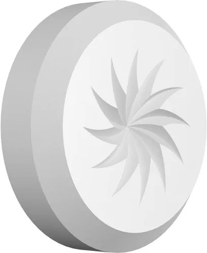 Miniatura 13 de Ekena Millwork ROSP050X050X050GRY13 Roseta estándar con borde biselado, 5 pulgadas de ancho x 5 pulgadas de alto x 1/2 pulgadas de alto, PVC
