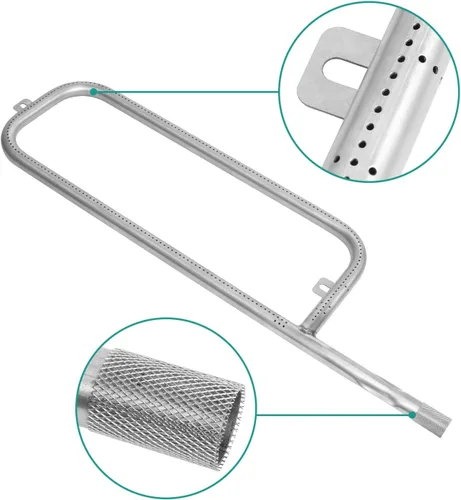 Miniatura 2 de Tubo de quemador de parrilla e encendedor para parrilla de gas portátil Weber Traveler, tubo de quemador con kit de encendedor, pieza de repuesto