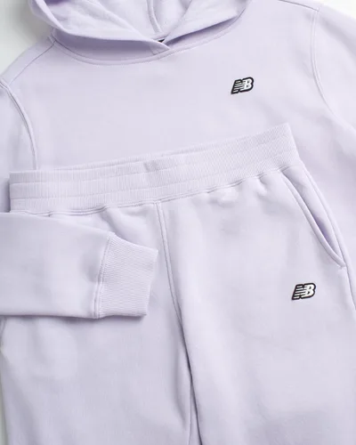 Miniatura 2 de New Balance Conjunto deportivo para niña, conjunto de 2 piezas con capucha de forro polar y pantalones deportivos para niños (5-16)
