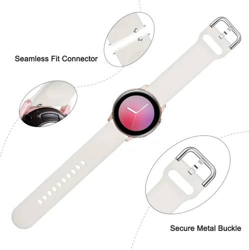 Miniatura 6 de Lerobo - Bandas compatibles con Samsung Galaxy Watch Active/Active 2 de 1.57 y 1.73 pulgadas/Galaxy Watch 1.65 pulgadas. Correa de reloj