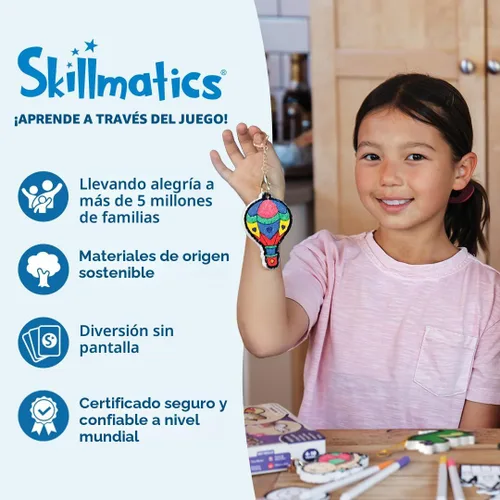 Miniatura 8 de Skillmatics Libro de actividades de habilidades de tijera, recortar, 25 actividades de corte para preescolares, kit de manualidades de fieltro, 2