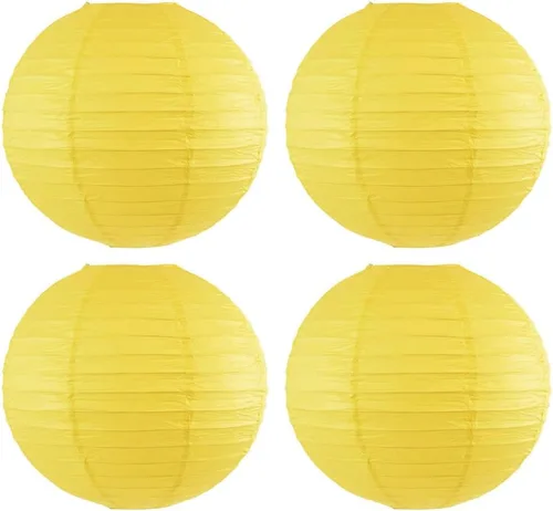 Miniatura 16 de 4 linternas de papel redondas para lámpara de papel, linternas de papel chinas, japonesas para colgar, para boda, cumpleaños, hogar, fiesta, Negro