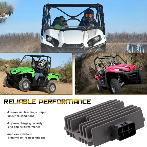 Miniatura 4 de Regulador de Voltaje Rectificador Compatible con Arctic CAT 700 EFI 2006 07 08 09 Outlander 330 400 Honda TRX 400/450/500 Suzuki LT-A 400 450 500