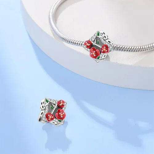 Miniatura 184 de KUNSIR Los abalorios se adaptan a pulseras Pandora para mujer, plata de ley 925, cuentas colgantes de joyería para niñas, dijes de feliz cumpleaños