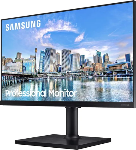 Miniatura 2 de Samsung Monitor de computadora FHD 1080p serie FT45 de 24 pulgadas, 75Hz, panel IPS, HDMI, concentrador USB, soporte ajustable en altura, 3 años