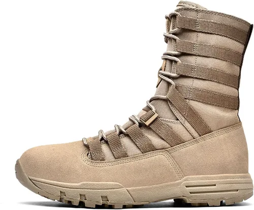 Miniatura 2 de Botas tácticas para hombre, botas militares, botas de combate, botas ligeras, botas de trabajo, botas de senderismo, botas antideslizantes