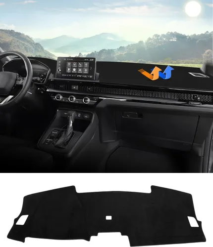 Miniatura 11 de Autorder - Tapete para salpicadero para 2007-2013 Chevy Chevrolet Silverado/GMC Sierra con dos guanteras, accesorios, cubierta de salpicadero
