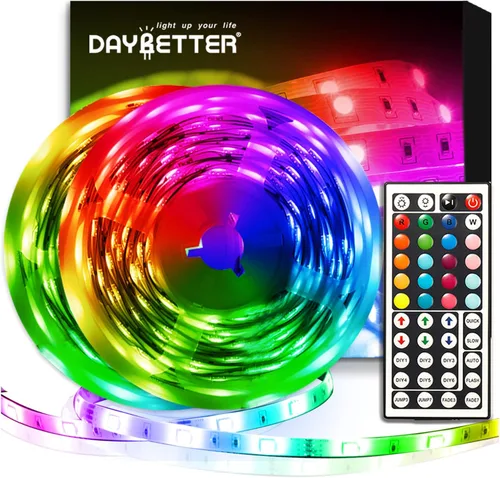 Miniatura 9 de DAYBETTER - Tira de luces led de 16.4 pies, con control remoto y fuente de alimentación