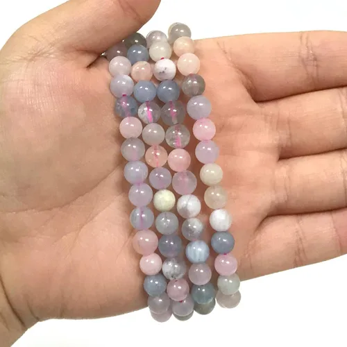 Miniatura 236 de Gem Avenue Handmade Round Bead Stretch Bracelet Unisex Natural Stone Beaded Jewelry for Men & Women, Elastic Wristband for Daily Wear