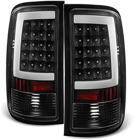 AKKON - Para 07-13 Sierra 1500 07-14 Sierra 2500 3500 HD Camioneta Pickup Negras Luces Traseras G2 LED Faros de Freno en Pareja