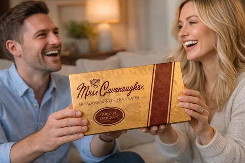 Miniatura 4 de Mrs. Cavanaugh's Cremas de 1 libra con y sin nueces mezcladas (leche 65% y oscuro 35%) chocolate