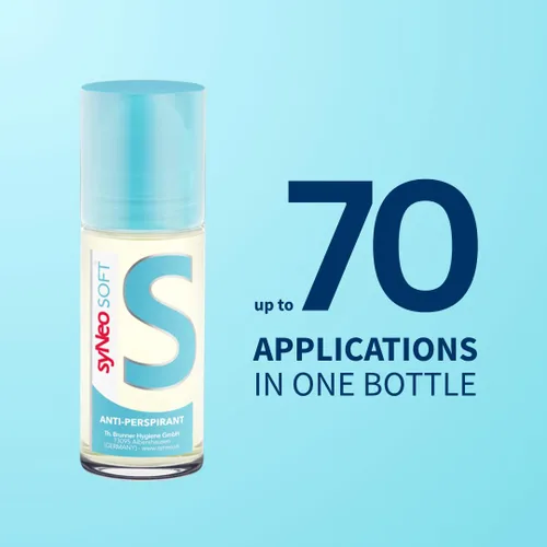 Miniatura 6 de syNeo Soft Antitranspirante Roll-On sin alcohol, certificado Halal, desodorante antisudor para hombres y mujeres contra la sudoración intensa