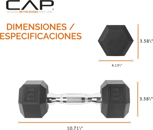 Miniatura 4 de CAP Barbell - Mancuerna recubierta Varias opciones de pares y conjuntos