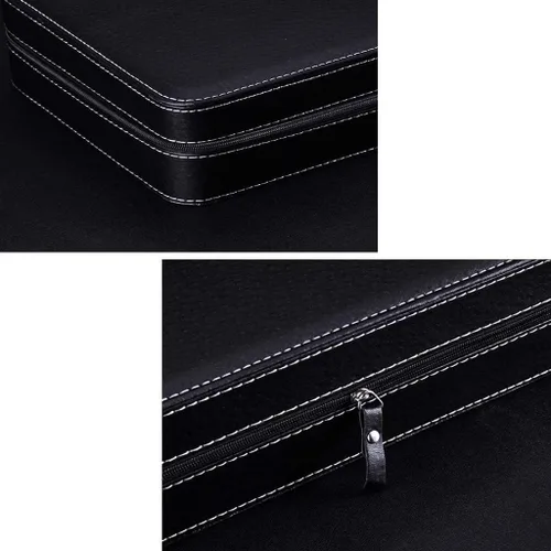 Miniatura 5 de BOX J-Watch - Caja de almacenamiento de piel sintética para 12 relojes, color negro