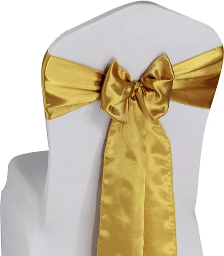 Miniatura 10 de WELMATCH Lazos de satén rosa rubor para silla, 50 unidades, lazos para sillas de decoración de banquetes de boda, fiesta, evento (rosa rubor, 50)