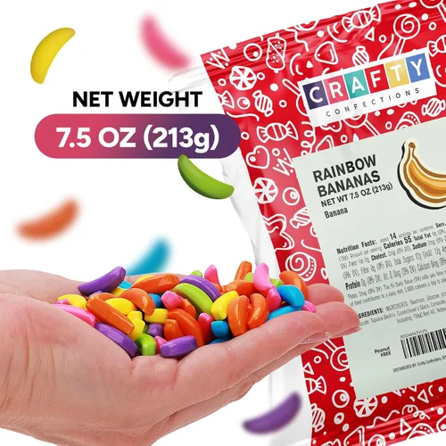 Miniatura 3 de Caramelos de plátanos Runts de 7.5 onzas, surtido de caramelos duros para recuerdos de fiesta, bolsas de golosinas, decoraciones de tartas, piñata