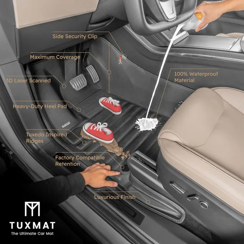 Miniatura 3 de TuxMat - Para los modelos Subaru Outback 2020-2025 - Alfombrillas personalizadas para automóvil - Cobertura máxima, todo tipo de clima, medición