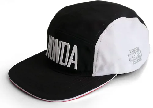 Vintage Culture Sombrero de fábrica con licencia oficial de Honda Racing Motor OSFA Black White Limited, Blanco, talla única