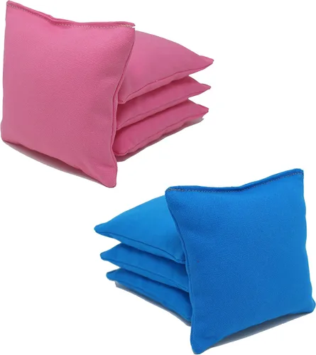 Miniatura 7 de Bolsas de cornhole con regulación ACA de Donkey Sports (personalizable) Juego de 8. Relleno de maíz. - Negro/Violeta