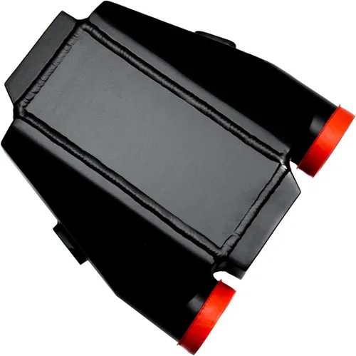 Miniatura 7 de Universal 11" X9.5" X3.5" 2.5" Intercooler de agua a aire Entrada de aire NPT 1/2 Negro