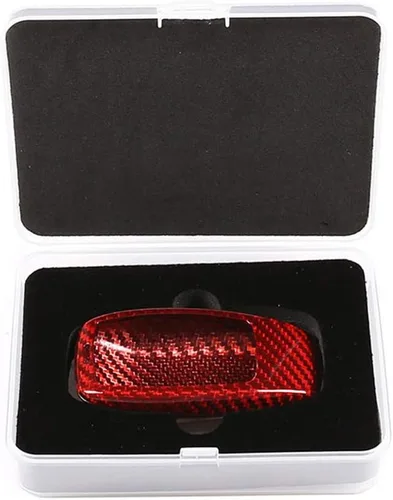 Miniatura 6 de YIWANG - Carcasa de fibra de carbono para llave de coche Mercedes Benz W222 S Clase E W213 Clase C W205 GLC X253, color rojo