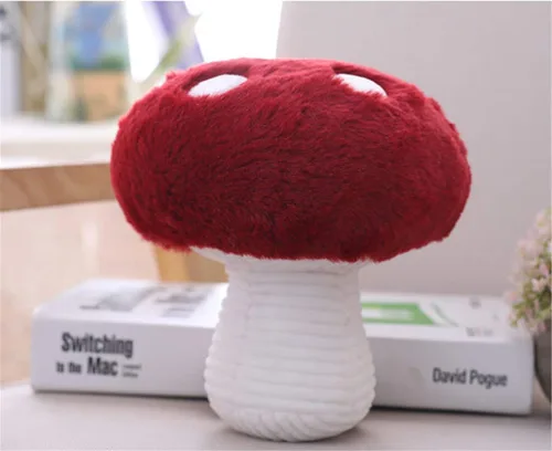 Miniatura 5 de Almohada de algodón con forma de hongo precioso relleno de hongos (8 pulgadas)