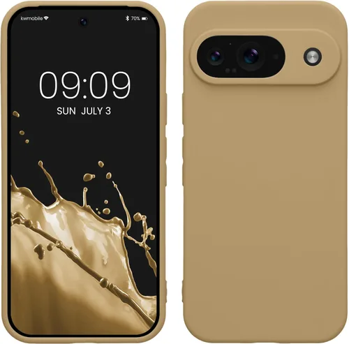 Miniatura 184 de kwmobile Funda compatible con Google Pixel 9 Pro - Funda protectora delgada de TPU para teléfono - Acabado mate suave - Negro mate