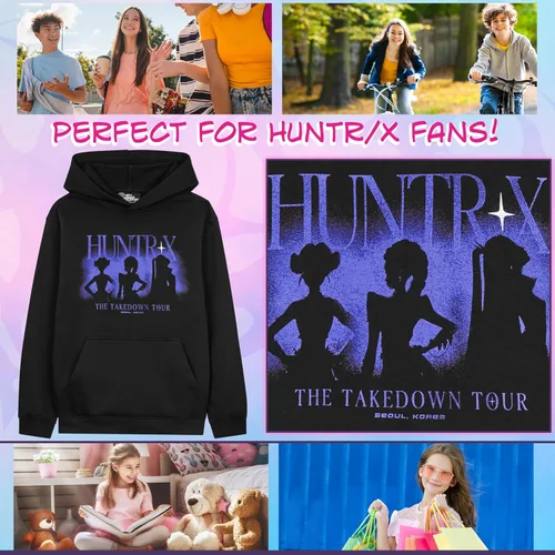 Miniatura 4 de KPop Demon Hunters Hoodie for Girls Teens, Officially Licensed Warm Sweatshirt Pullover Cozy Hoodies Gifts for Girls