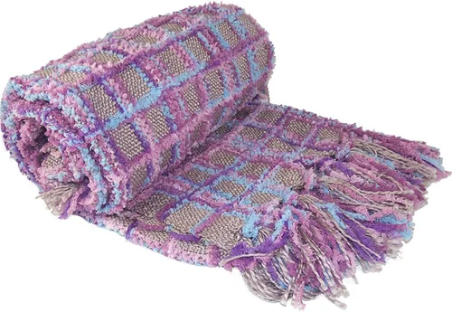 Miniatura 11 de BNF Home cobija de Chenille para sofá, multicolor (50" x 60")